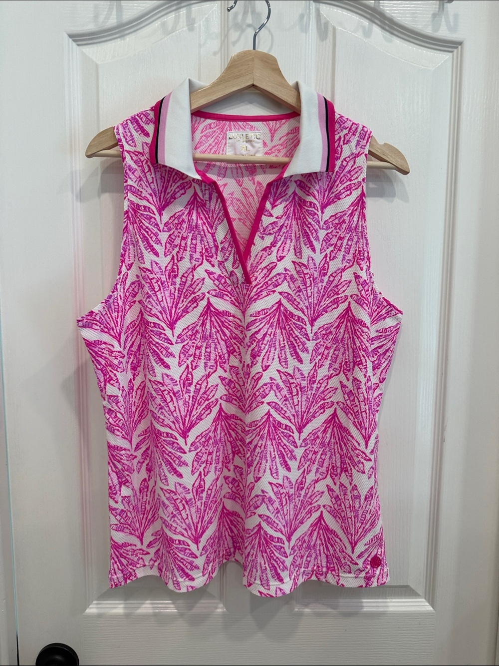 Lilly Pulitzer Luxletic Alister polo NWT pink bliss